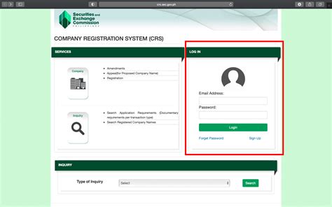 atabs sec|SEC Company Registration System .